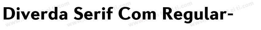 Diverda Serif Com Regular字体转换
